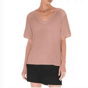 #429 Mod Ref ladies soft puff sleeve V-Neck fashion Tee